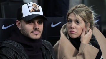 Wanda Nara y Mauri Icardi en 2019