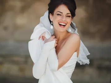 Novia sonriente Novia sonriente