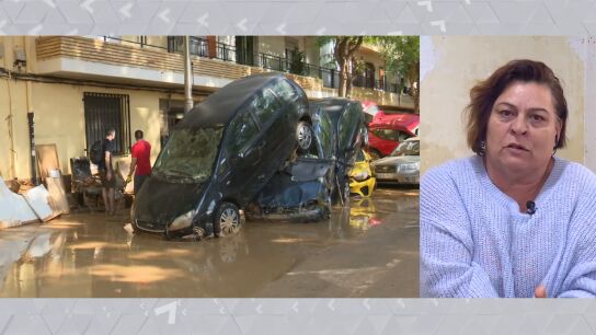 Elvira, vecina de Alfafar (Valencia) denuncia si situaci&oacute;n tras la DANA