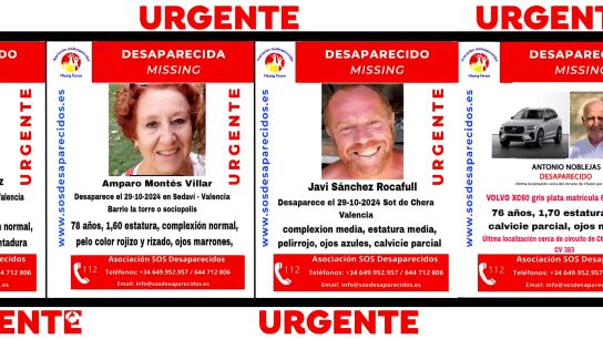 Los familiares de los desaparecidos por la DANA siguen busc&aacute;ndoles