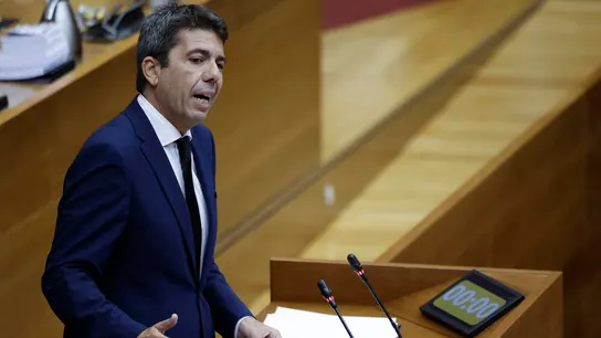 Carlos Mazón durante una comparecencia en el Parlamento valenciano Carlos Mazón durante una comparecencia en el Parlamento valenciano