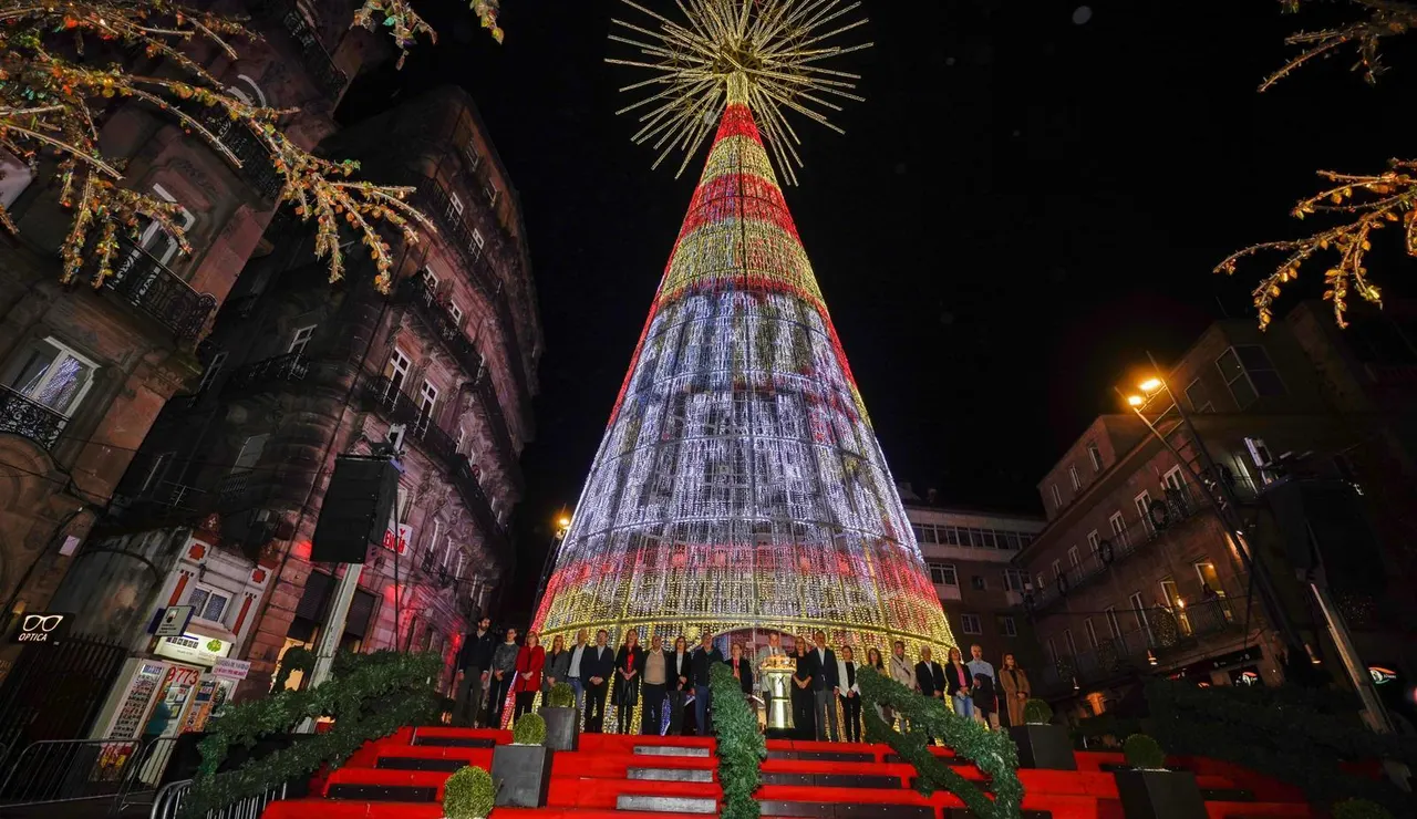 El encendido de las luces de Navidad de Vigo