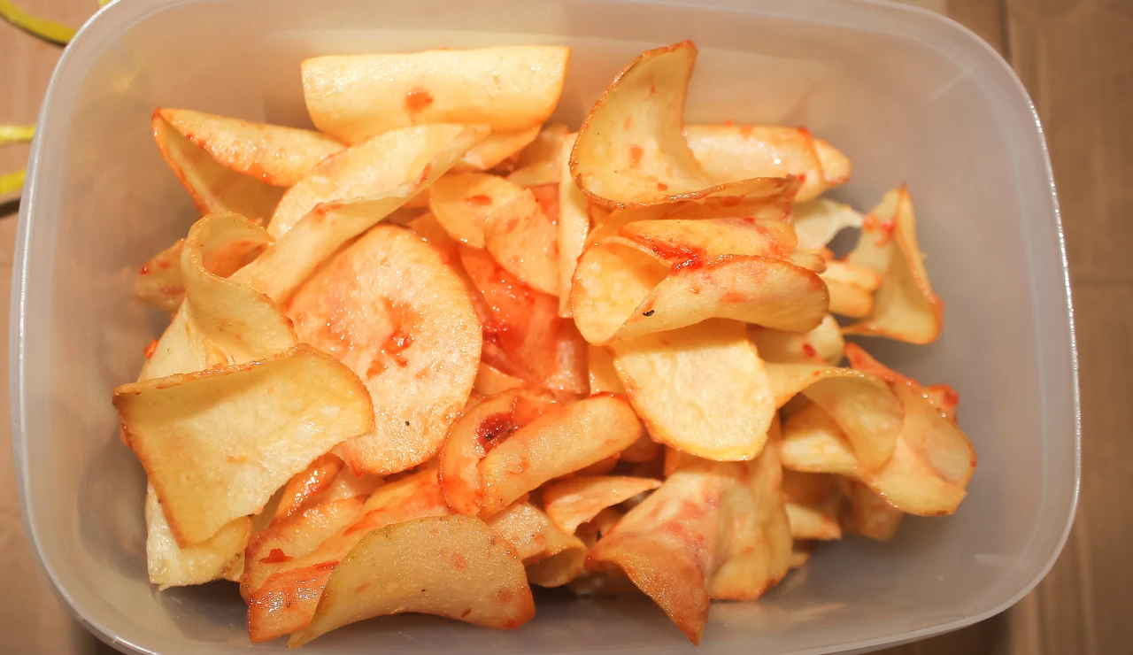 Manzana cortada en rodajas