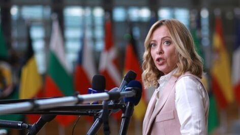 La primera ministra italiana, Giorgia Meloni