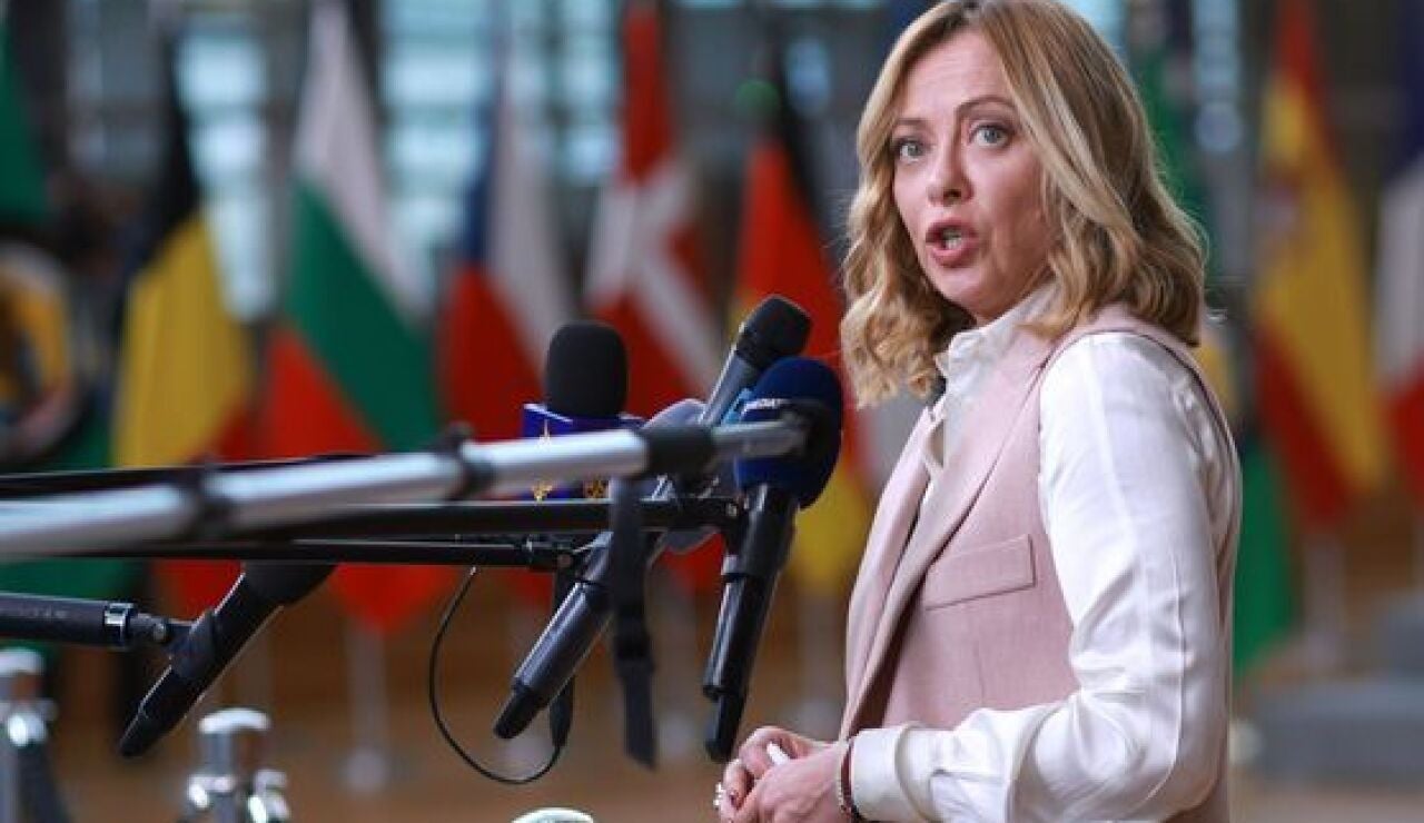 La primera ministra italiana, Giorgia Meloni