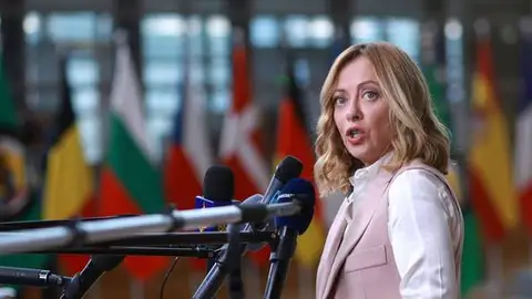 La primera ministra italiana, Giorgia Meloni La primera ministra italiana, Giorgia Meloni