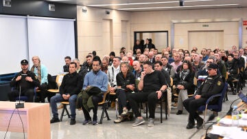 Vista del interior de la Audiencia Nacional este lunes en San Fernando de Henares