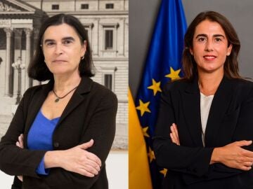 Mercedes Araújo Díaz de Terán (i) y Carmen Castiella Ruiz de Velasco (d)