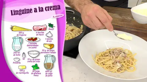 Ingredientes Linguine a la crema Ingredientes Linguine a la crema