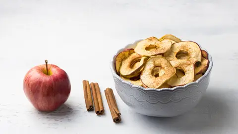 Chips de manzana con canela Chips de manzana con canela