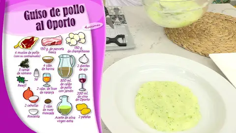 Ingredientes guiso de pollo al Oporto Ingredientes guiso de pollo al Oporto