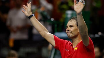 Rafa Nadal tras perder su partido de Copa Davis ante Botic van de Zandschulp