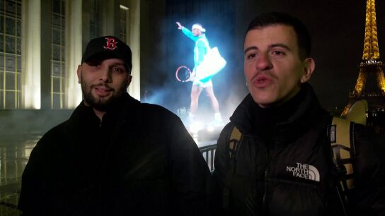 Aficionados despiden a Nadal en Par&iacute;s