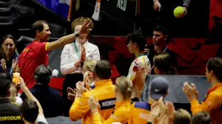 Rafa Nadal se despide del público en el Martín Carpena Rafa Nadal se despide del público en el Martín Carpena