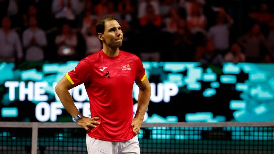Rafa Nadal, emocionado en el Mart&iacute;n Carpena