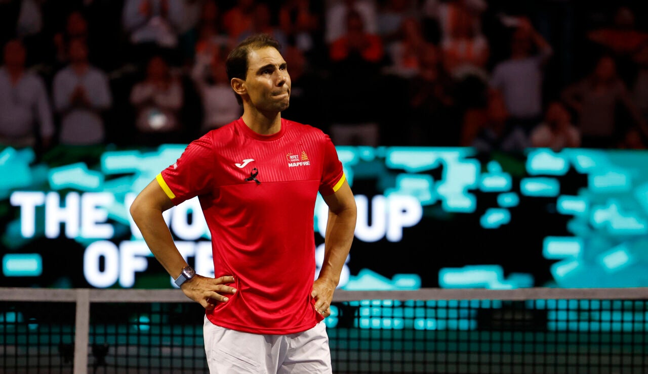 Rafa Nadal, emocionado en el Mart&iacute;n Carpena