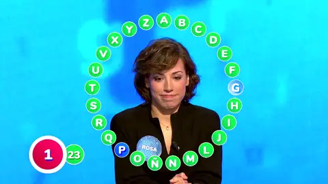 Primera victoria de Rosa contra Manu en El Rosco… ¡y a sólo dos letras del bote de 892.000 euros! Primera victoria de Rosa contra Manu en El Rosco… ¡y a sólo dos letras del bote de 892.000 euros!