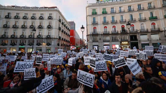 Asistentes a la manifestaci&oacute;n en Madrid