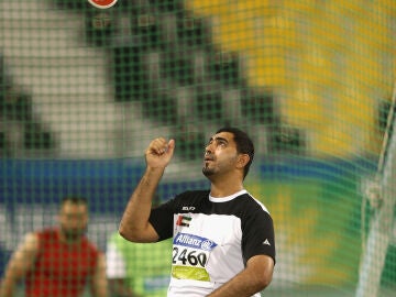 Abdullah Hayayei, en una competición en 2015