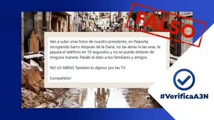 Captura de la cadena de mensajes de WhatsApp que circula en las redes sociales. Captura de la cadena de mensajes de WhatsApp que circula en las redes sociales.