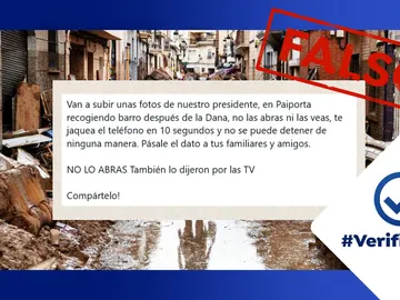Captura de la cadena de mensajes de WhatsApp que circula en las redes sociales. Captura de la cadena de mensajes de WhatsApp que circula en las redes sociales.