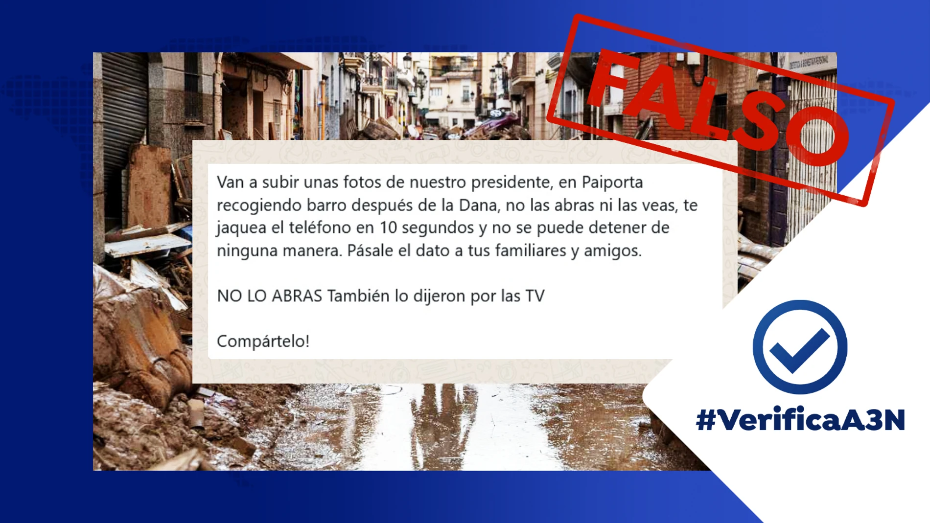 Captura de la cadena de mensajes de WhatsApp que circula en las redes sociales. Captura de la cadena de mensajes de WhatsApp que circula en las redes sociales.