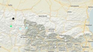 Imagen de la zona donde se ha producido el terremoto