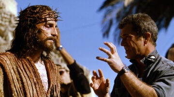 Mel Gibson en el rodaje de La Pasión de Cristo