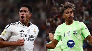 Jude Bellingham y Lamine Yamal, celebran un gol en las semifinales de la Supercopa de España Jude Bellingham y Lamine Yamal, celebran un gol en las semifinales de la Supercopa de España
