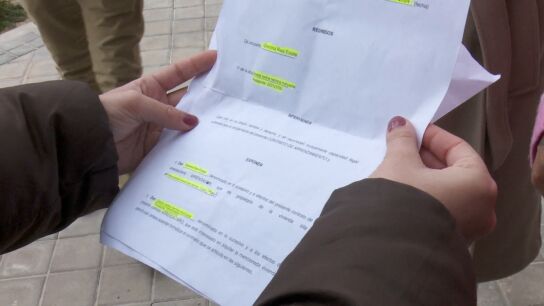 Imagen del contrato usado por los okupas de Carabanchel.