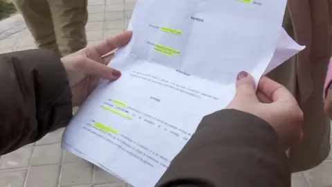 Imagen del contrato usado por los okupas de Carabanchel. Imagen del contrato usado por los okupas de Carabanchel.