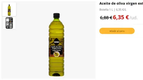 Aceite de oliva virgen extra Hacendado Aceite de oliva virgen extra Hacendado