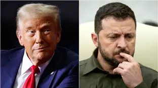 Donald Trump y Volodimir Zelenski Donald Trump y Volodimir Zelenski