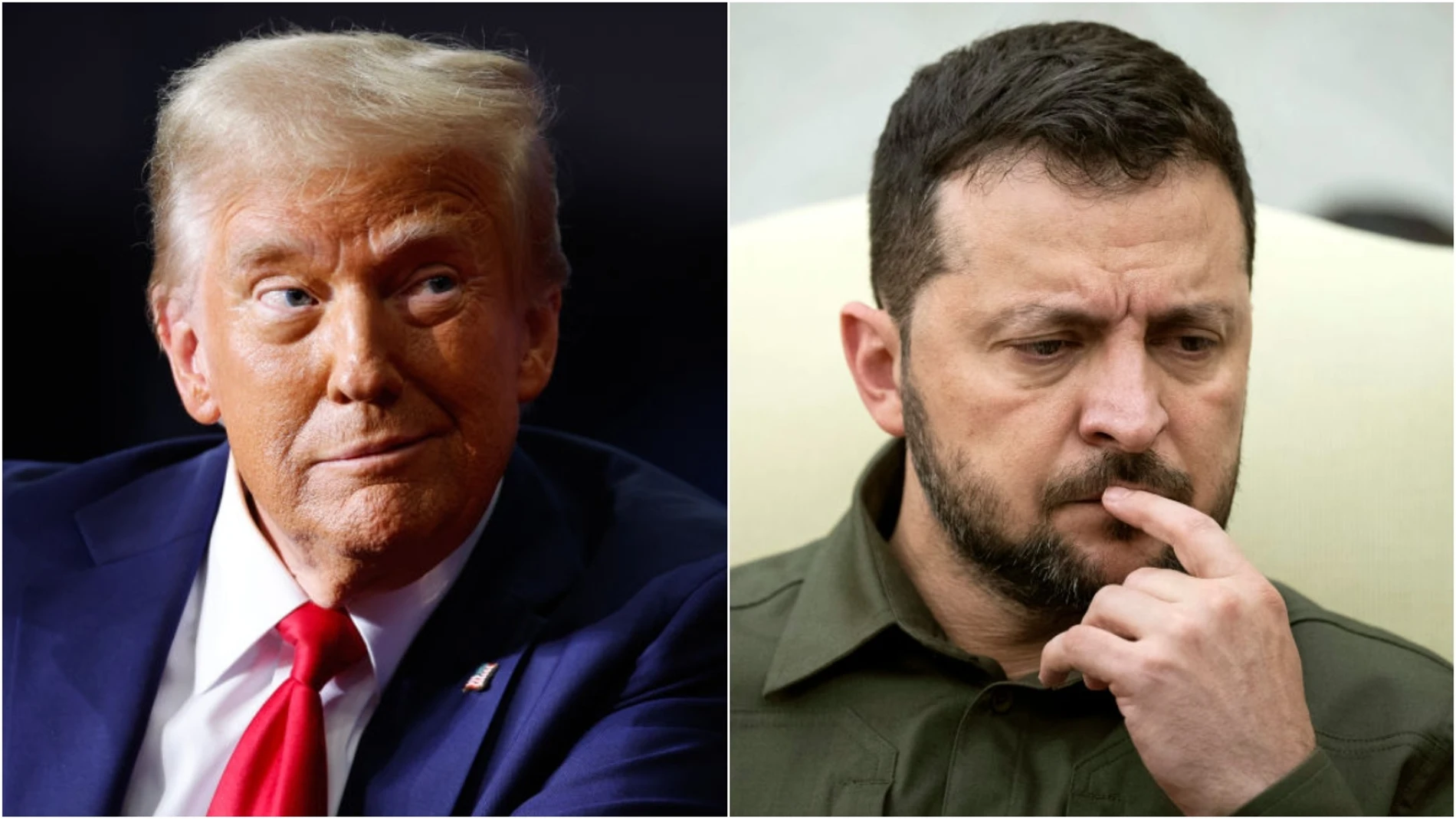 Donald Trump y Volodimir Zelenski Donald Trump y Volodimir Zelenski