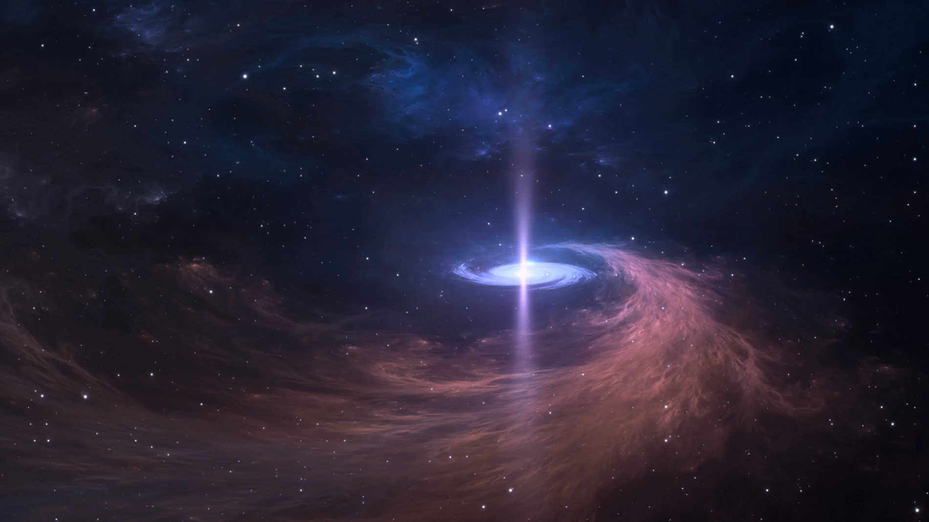 Agujero negro supermasivo en el espacio Agujero negro supermasivo en el espacio