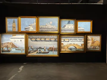Cuadro de la exposición del enigmático artista Banksy en Madrid con 170 reproducciones a tamaño natural Cuadro de la exposición del enigmático artista Banksy en Madrid con 170 reproducciones a tamaño natural
