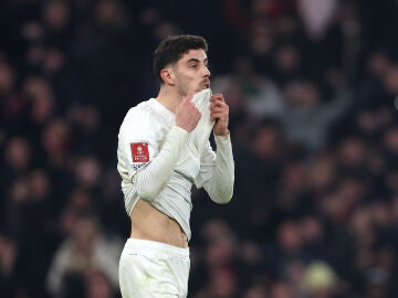 Kai Havertz, tras fallar el penalti en la FA Cup