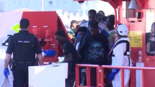 Inmigrantes llegando a Canarias