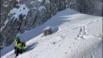 Avalancha en los alpes