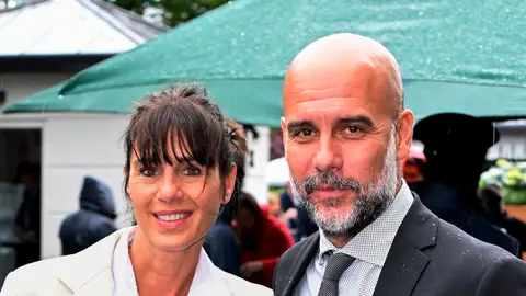 Pep Guardiola y Cristina Serra Pep Guardiola y Cristina Serra