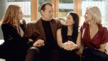 Drew Barrymore, Bill Murray, Lucy Liu, Cameron Diaz en Los Ángeles de Charlie en el año 2000