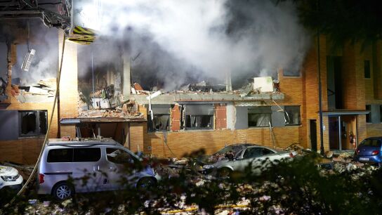 Fachada del edificio afectado por la explosi&oacute;n