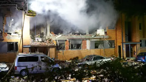 Fachada del edificio afectado por la explosión Fachada del edificio afectado por la explosión