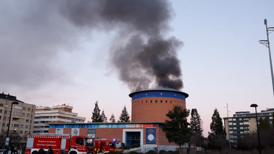 Arde el Planetario de Pamplona Arde el Planetario de Pamplona