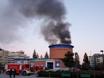 Arde el Planetario de Pamplona