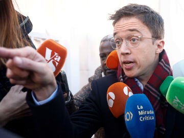 El exdiputado de Sumar Íñigo Errejón, a las puertas de los juzgados de Plaza de Castilla