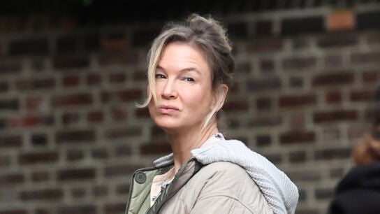 Ren&eacute;e Zellweger en el rodaje de Bridget Jones 4