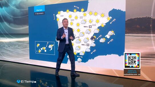 La previsi&oacute;n de Roberto Brasero para el viernes 16 de enero