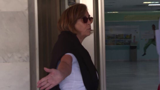 Merchi llegando al hospital