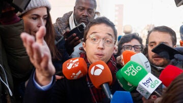 Íñigo Errejón a su llegada a los juzgados.